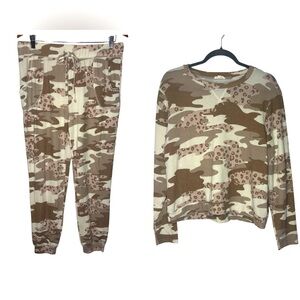 Como Blu Camo Pajama Set‎ - Brown and Tan